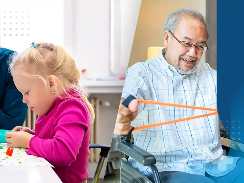 تفاوت بین فیزیوتراپی و کاردرمانی در گروه های هدف